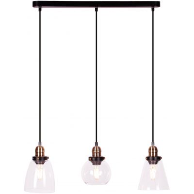 Kaja Samanata lampa wisząca 3x40W czarna K-8036A-3