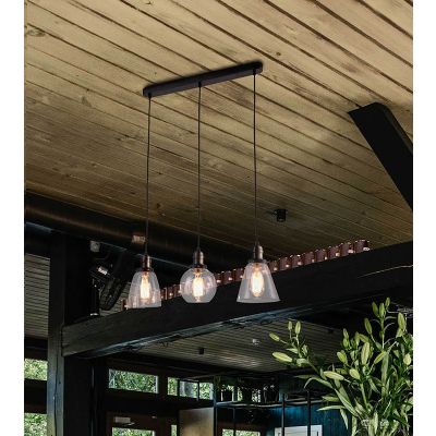 Kaja Samanata lampa wisząca 3x40W czarna K-8036A-3