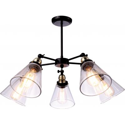 Kaja Samanata lampa podsufitowa 5x40W czarna K-8037B-5