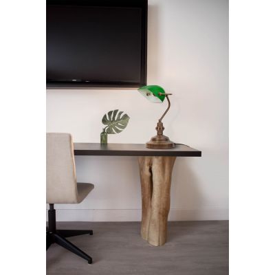 Kaja Mida lampa biurkowa 1x40W zielony/patyna K-8042