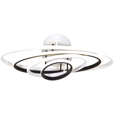 Kaja Corina lampa podsufitowa 1x84W LED czarna/biała K-8105