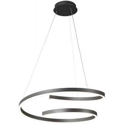 Kaja Koloso lampa wisząca 1x50W LED czarny K-8183