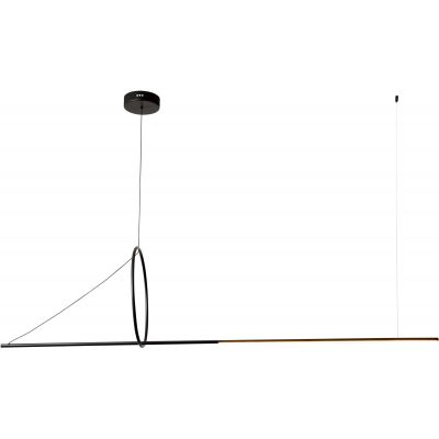 Kaja Mona lampa wisząca 1x12W LED czarny K-8188