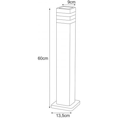 Kaja Tamiza lampa stojąca zewnętrzna 1x20 W czarna K-8208