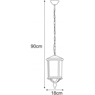 Kaja Detroit lampa wisząca 1x60 W czarna K-8211