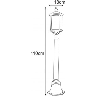 Kaja Chicago lampa stojąca zewnętrzna 1x60 W czarna K-8217