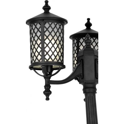 Kaja Chicago lampa stojąca zewnętrzna 3x60 W czarna K-8218