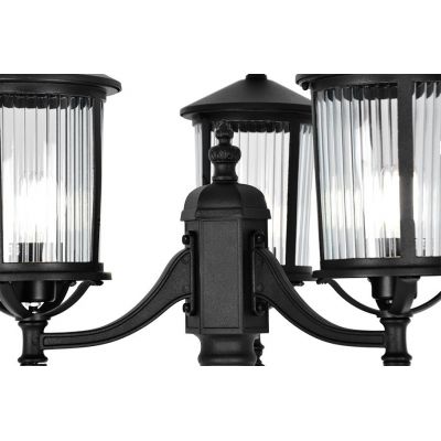 Kaja Miami lampa stojąca zewnętrzna 3x60 W czarna K-8223