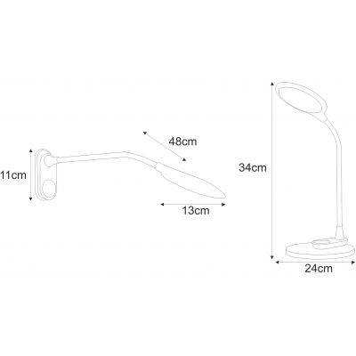 Kaja Gaja lampa biurkowa 1x9 W biała K-BL1153BIAŁY