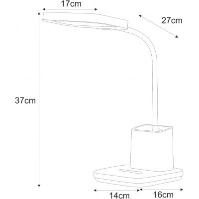 Kaja Tola lampa biurkowa 1x9 W biała K-BL1301BIAŁY