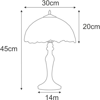 Kaja Butterfly lampa stołowa 1x20 W multikolor K-G121386