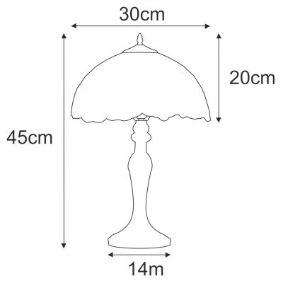 Kaja Sunflower lampa stołowa 1x20 W multikolor K-G12814