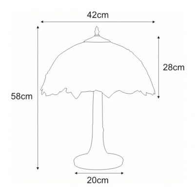 Kaja Farina lampa stołowa 1x60 W multikolor K-G161420