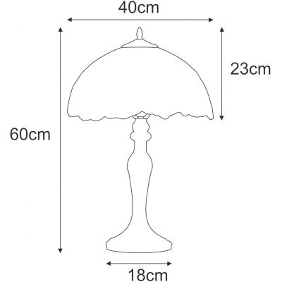Kaja Rose lampa stołowa 1x20 W multikolor K-G16835