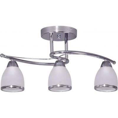 Kaja Samira lampa podsufitowa 3x40W chrom/szkło białe K-JSL-8090/3CHR