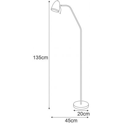 Kaja Kajtek I lampa stojąca 1x40W żółta K-MT-201ŻÓŁTY