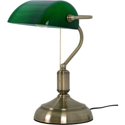 Kaja Bank lampa stołowa 1x15 W zielona K-MT-207