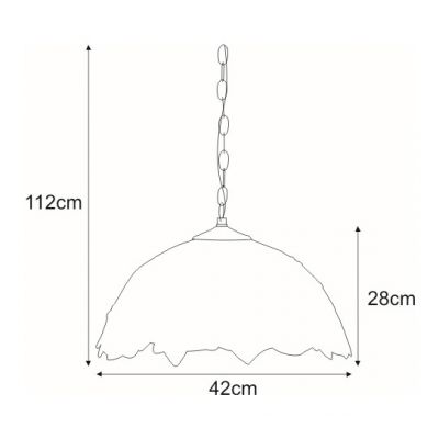 Kaja Farina lampa wisząca 1x60 W multikolor K-P161420