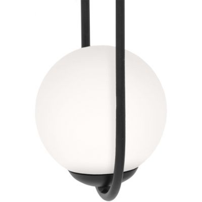 Kaja Parva lampa wisząca 1x40W czarna/biała K-5100