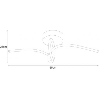 Kaja Doris lampa podsufitowa 1x40W LED chrom K-8057