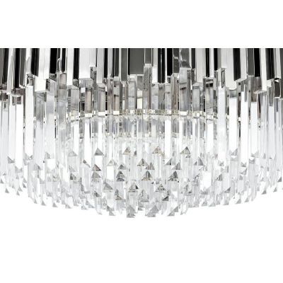 King Home Imperial 80 lampa wisząca 16x40W srebrna/kryształ przezroczysty DW-D5688M.SILVER