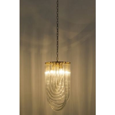 King Home Murano L lampa wisząca 3x40W złoty/przezroczysty JD9607-L.GOLD