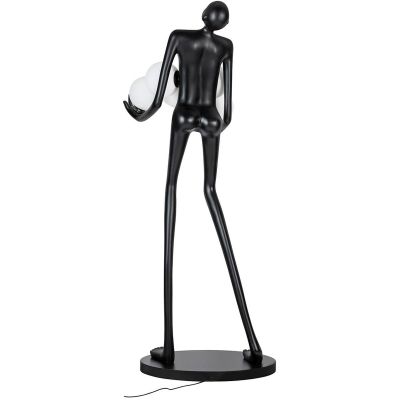 King Home Human lampa stojąca 6x30W czarny/biały JL009
