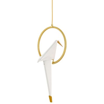 King Home Loro Circle lampa wisząca 1x12W LED złota/biała MD8113-1A