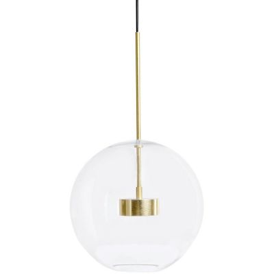 King Home Capri lampa wisząca 2x7W złoty/czarny/szkło przezroczyste XCP9148-1