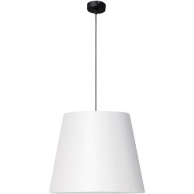 Lampex Dina lampa wisząca 1x40W biały/czarny 586/1BIA
