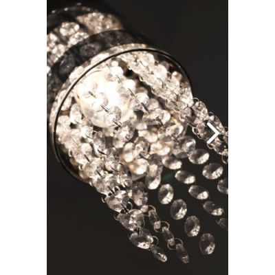 Lampex Bona lampa wisząca 1x60W srebrny/chrom 603/1