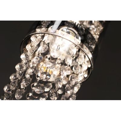 Lampex Bona lampa wisząca 1x60W srebrny/chrom 603/1