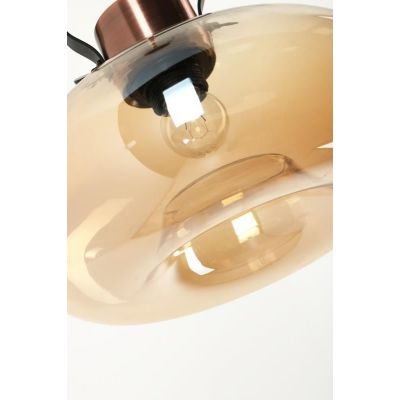 Lampex Adonis lampa wisząca 1x60W bursztyn/czarny 767/1