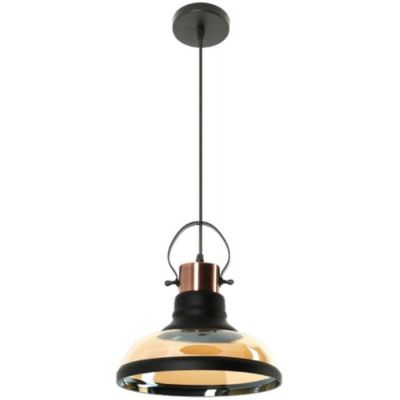 Lampex Primo lampa wisząca 1x60W bursztyn/czarny 769/1