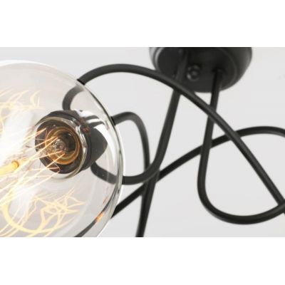 Lampex Carlos lampa wisząca 3x60W czarna 816/3