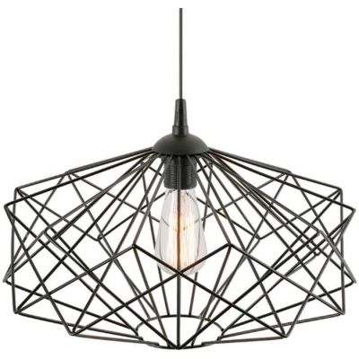 Lampex Azalia lampa wisząca 1x60W czarna 843/1
