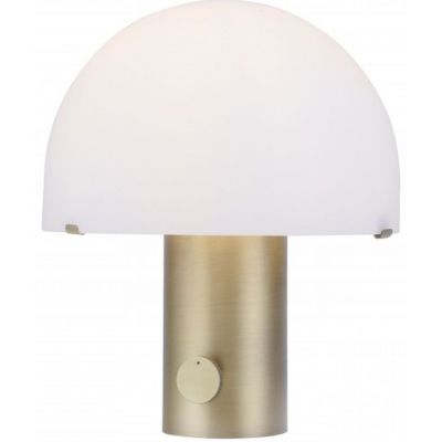 Leuchten Direkt Dipper lampa stołowa 1x10W biały/mosiądz mat 14433-60