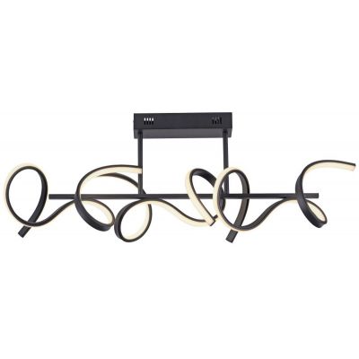 Leuchten Direkt Curls lampa podsufitowa 3x8,6W czarna 19032-18