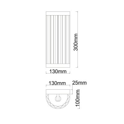 Light Prestige Vetro kinkiet 1x10 W chrom LP-2910/1W L CH