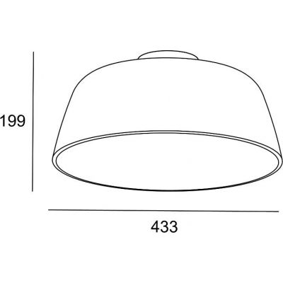 Leds C4 Miso lampa podsufitowa 1x15W czarny/złoty 15-8331-05-DL