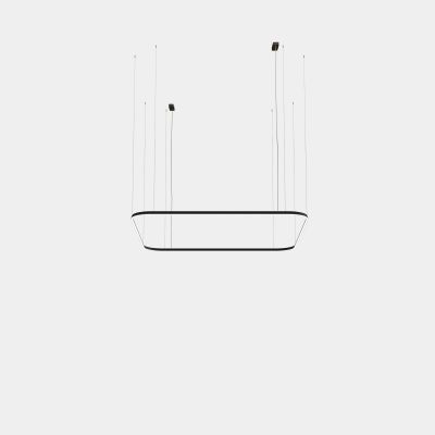 Leds C4 Geometric Square Surface lampa wisząca 1x199 W czarna QS4V-00W9AZOS05