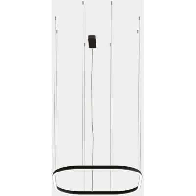 Leds C4 Geometric Square Surface lampa wisząca 1x76 W czarna QS4Z-00W9AZOS05