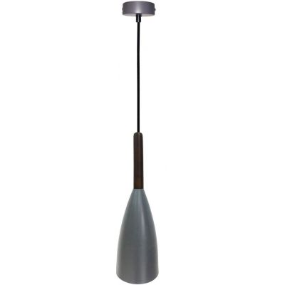 Ledea Flen lampa wisząca 1x40W szara/drewno 50101262