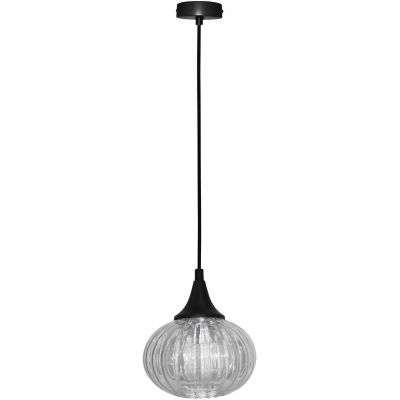 Ledea Exeter lampa wisząca 1x40W przezroczysta/czarna 50101275