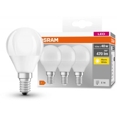 Osram LED Lamps żarówki LED Multipack 3x4,9 W 2700 K E14