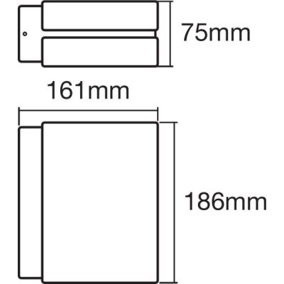 Ledvance Endura Style Ellipse kinkiet zewnętrzny 1x12,5W LED ciemny szary/biały