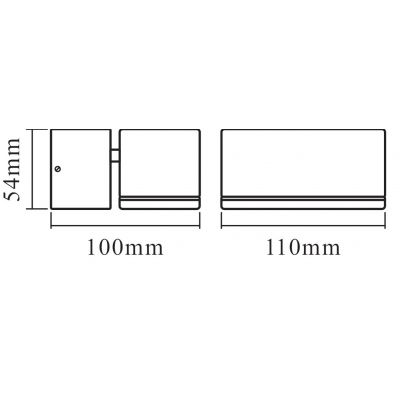 Ledvance Endura Style Mini Spot I kinkiet zewnętrzny 1x8 LED ciemny szary