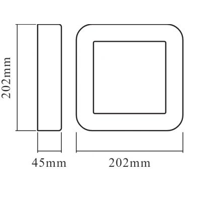 Ledvance Endura Style Square kinkiet zewnętrzny 1x13,5W LED biały