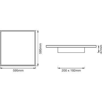 Ledvance Planon Plus plafon 1x30W 60x60 cm biały mat