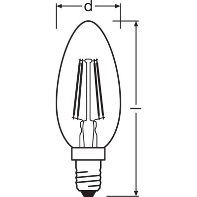 Osram Vintage 1906 LED żarówka 1x4 W 2400 K E14